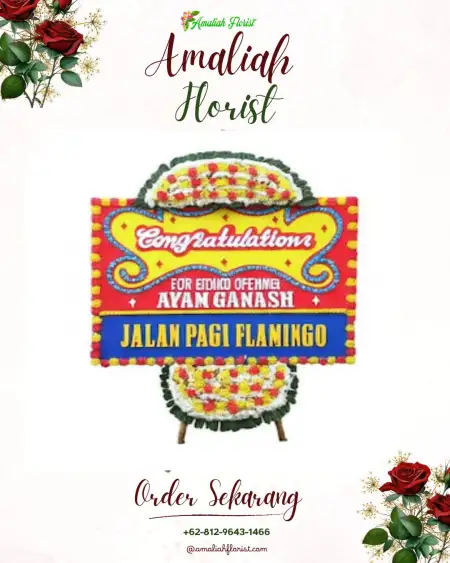 Sewa Papan Bunga Teguhan
